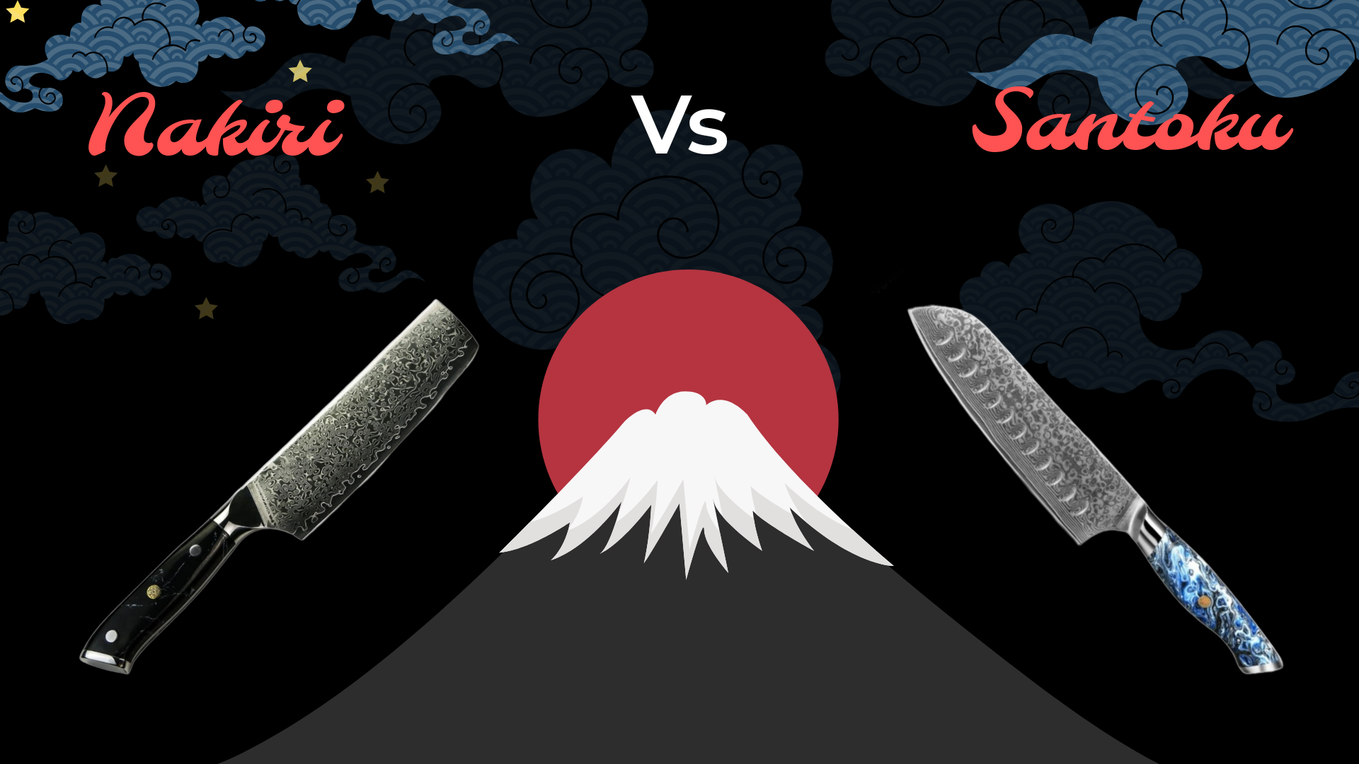 Nakiri vs Santoku Knifes Suraisu Knives