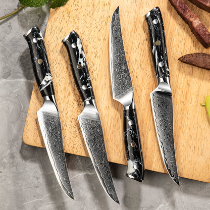 Suraisu Steak Knives Set - 5 Inch Knife - Gift Set of 4 Knives - Murakami Collection