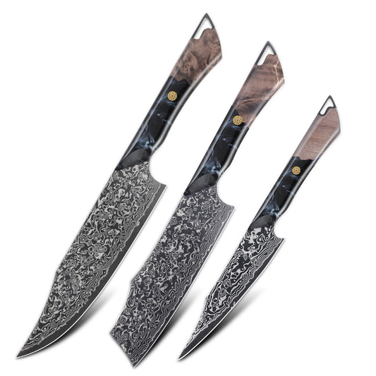 Suraisu Nakiri Knife - Black Diamond Edition - 7 Inch Vegetable Cleaver