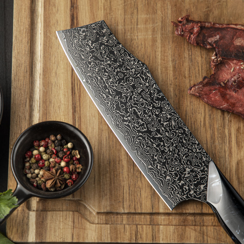 Suraisu Nakiri Knife - Black Diamond Edition - 7 Inch Vegetable Cleaver